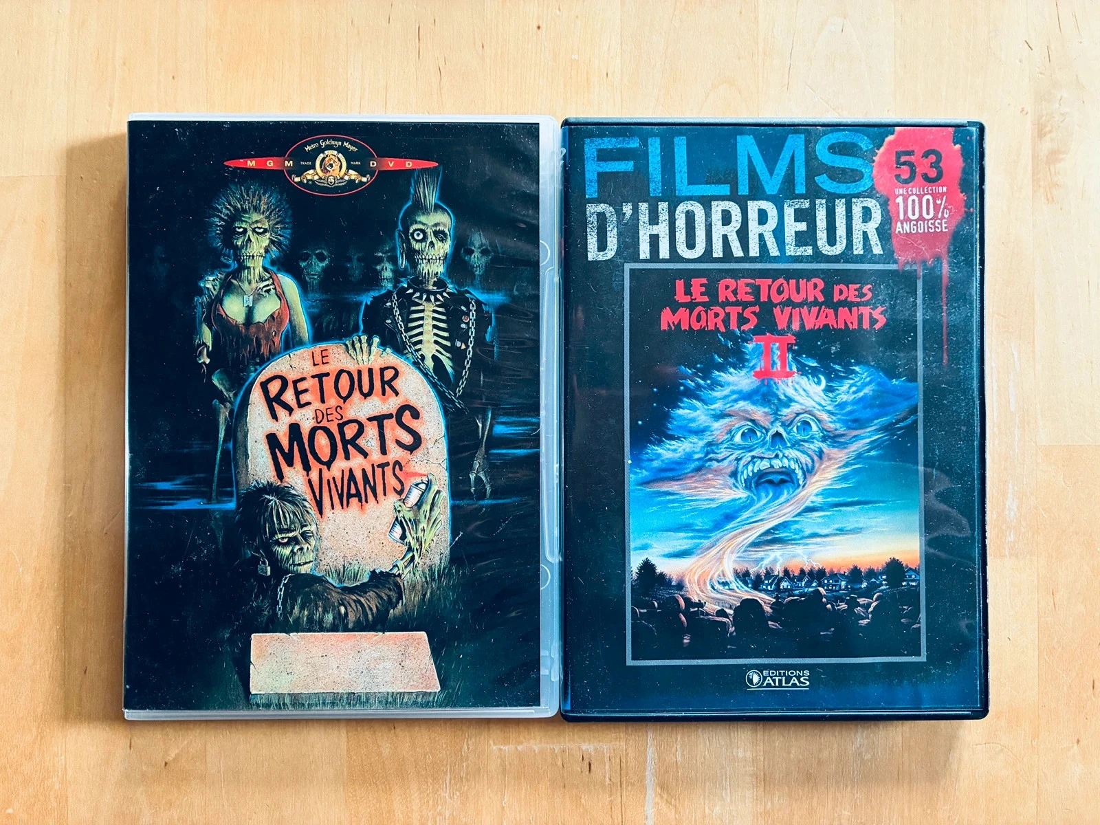 Lot 2 DVD Le retour des morts vivants 1 et 2.